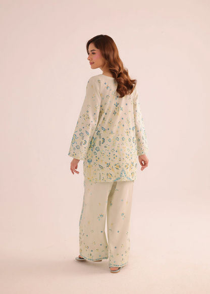 Digital Print Sage Green Lawn Dress Online in Sri Lanka India Australia