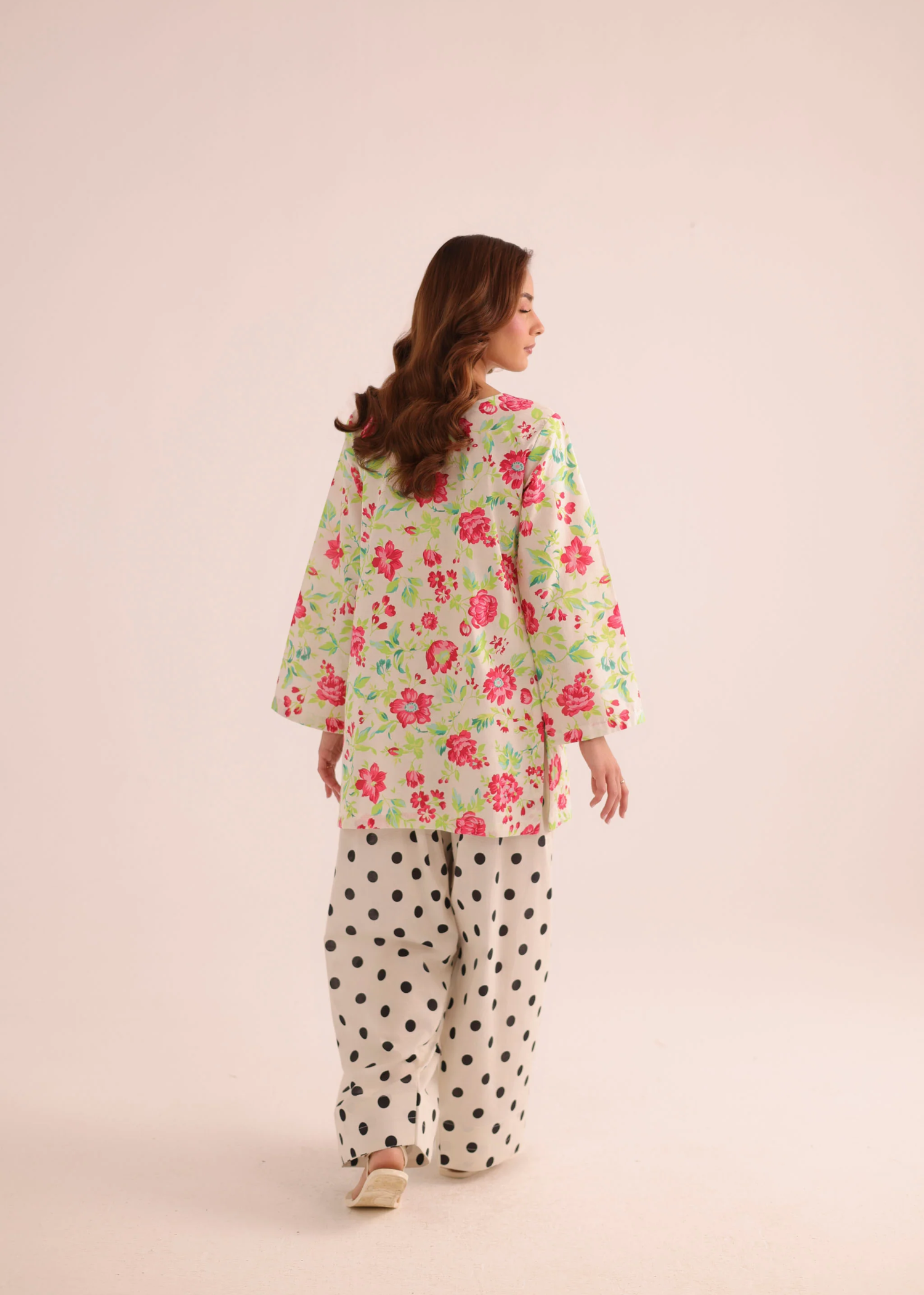 Digital Print Yellow Green Kurta Set Online in UK USA Canada