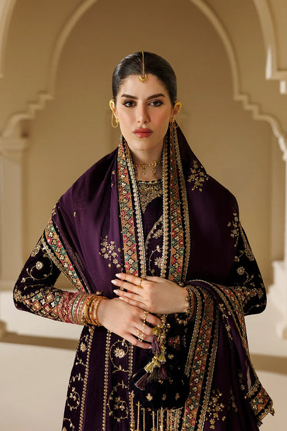 Designer Purple Velvet Maxi Pakistani Suit Online in Sri Lanka India Australia