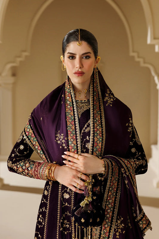 Designer Purple Velvet Maxi Pakistani Suit Online in Sri Lanka India Australia