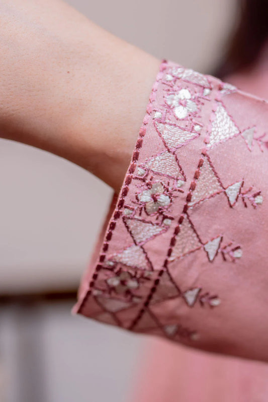 Dusty Pink Kurta with Pants