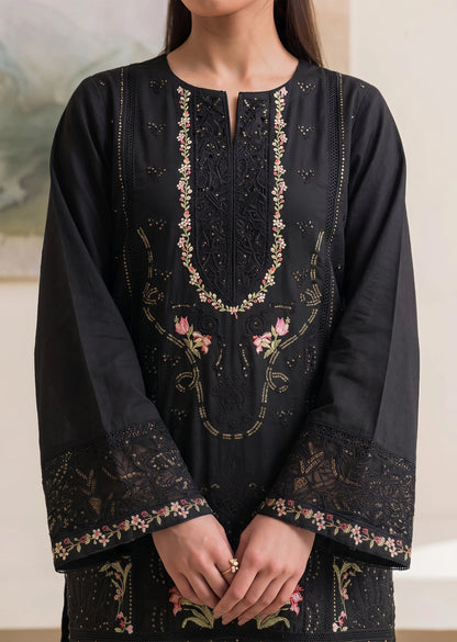 Eastern Ready to Wear Black Lawn Kurta Set Online in Sri Lanka India Australia