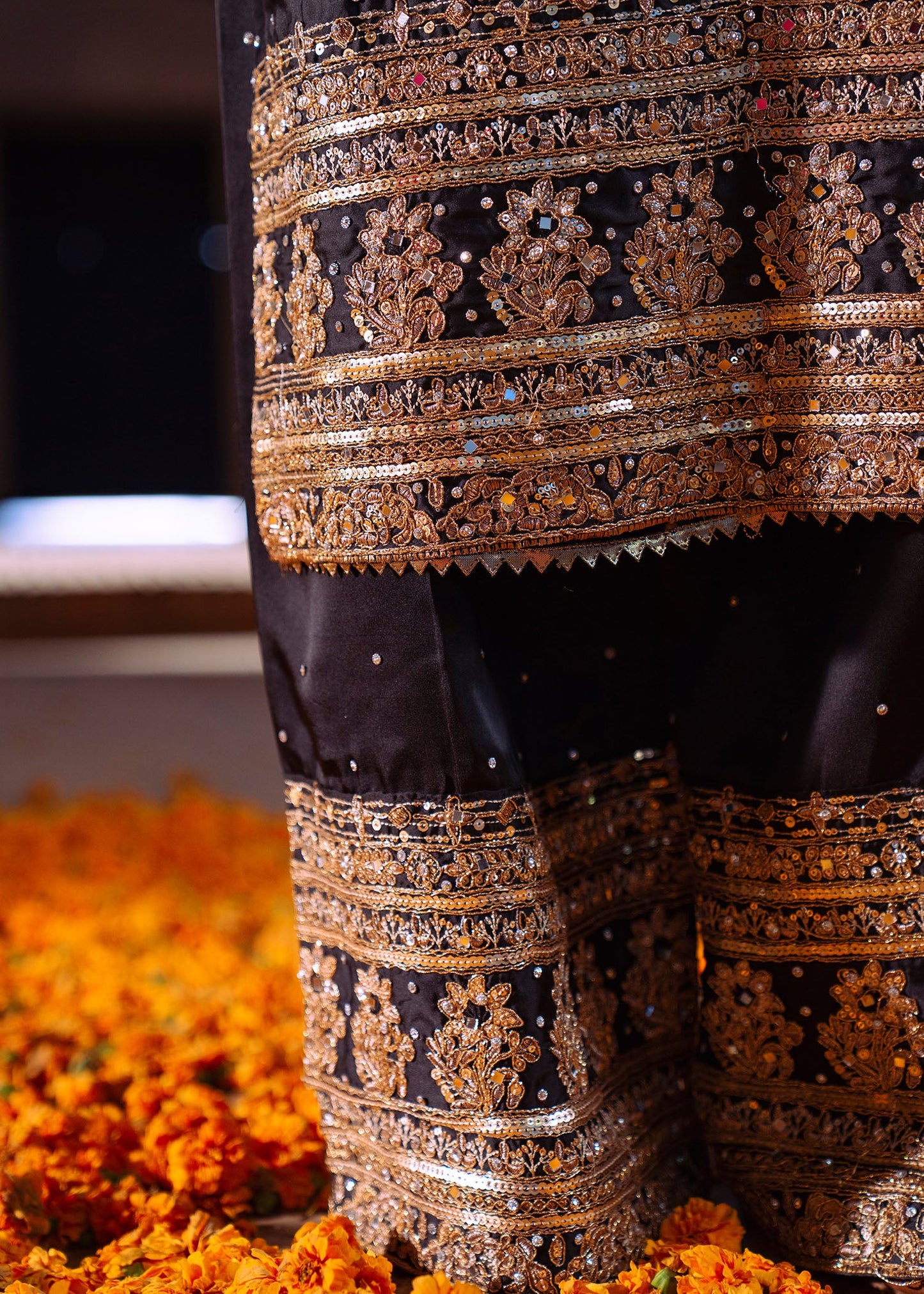Ebony Hand Embroidered Charmuse Pakistani Suit Online in Dubai UAE Abudhabi Ajman Sharjah