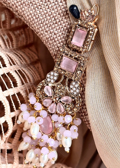 Elanique Pink Jewellery Set Online in KSA Riyadh Saudi Arabia Oman Bahrain Qatar