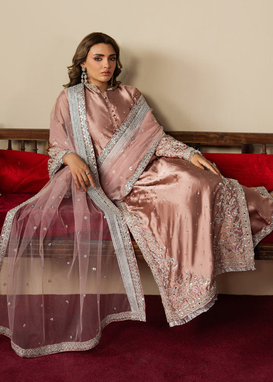 Elegant Blush Pink Charmuse Suit Online in Dubai DXB UAE Abudhabi Meena Bazaar