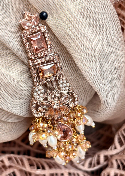 Elegant Champagne Jewellery Set Online in KSA Riyadh Saudi Arabia Oman Bahrain Qatar