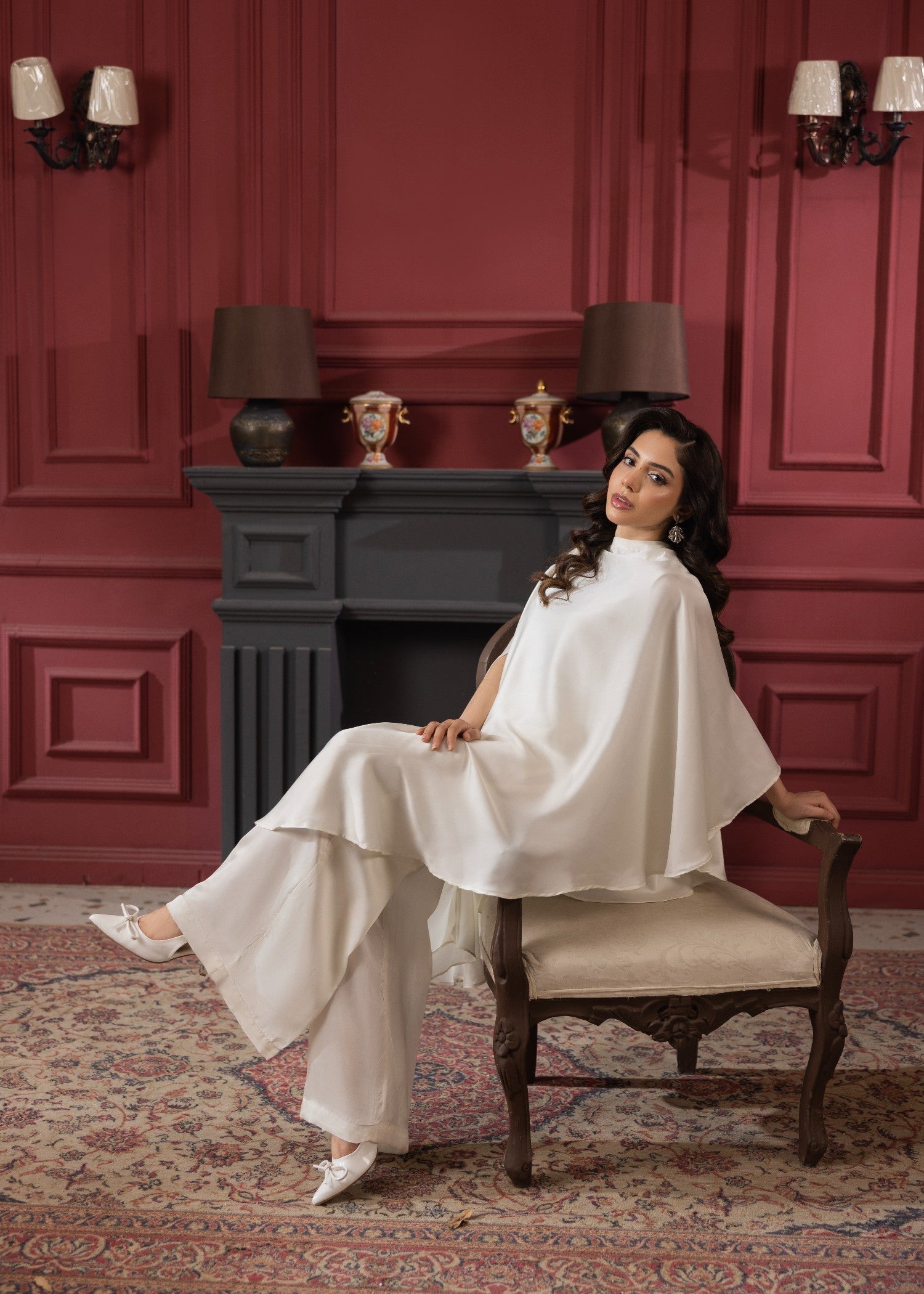 Elegant Off-White Silk Festive Wear Suit Online in Sri Lanka India Australia