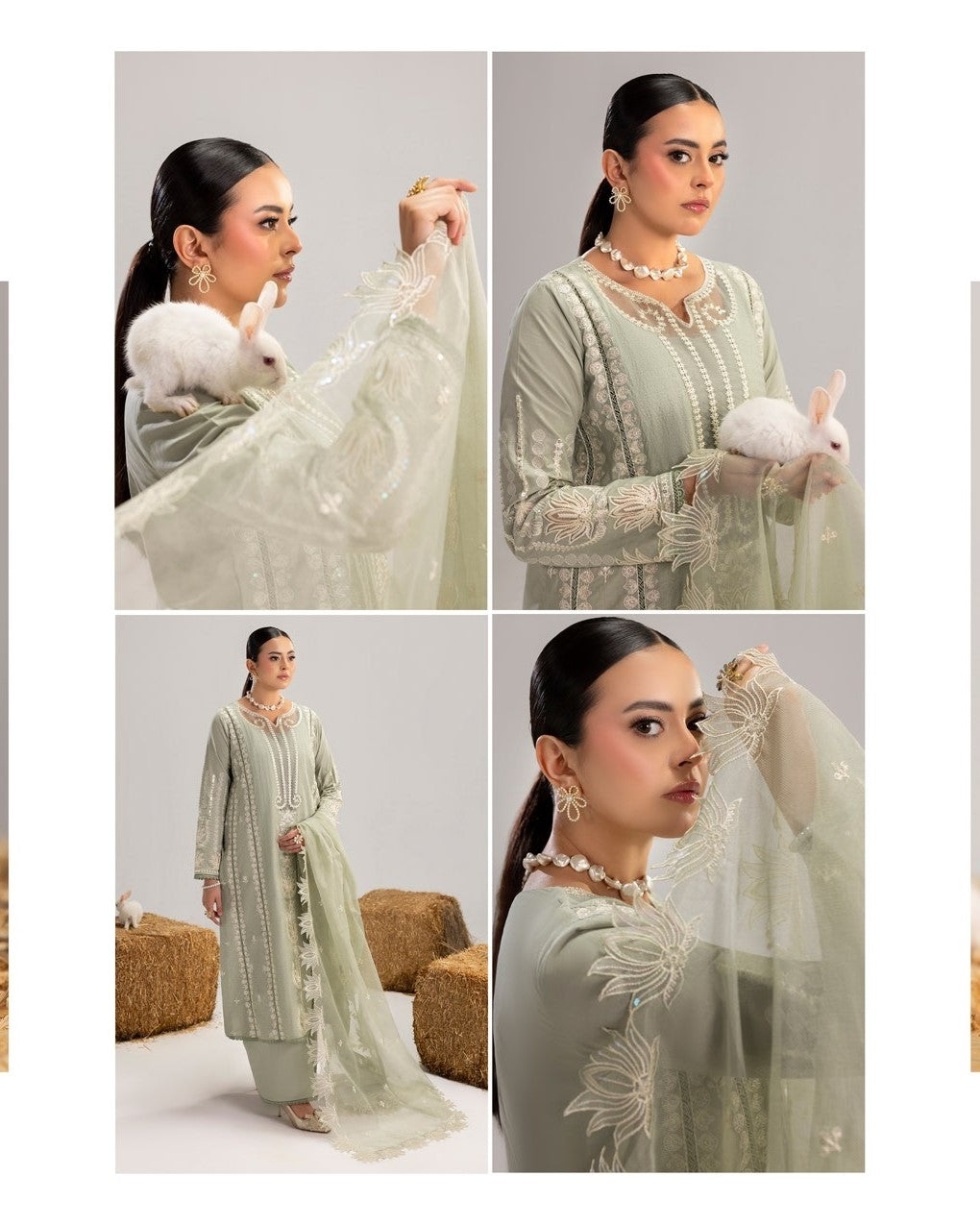 Elegant Pistachio Lawn Cotton Suit for Women Online in Dubai UAE Abudhabi Ajman Sharjah