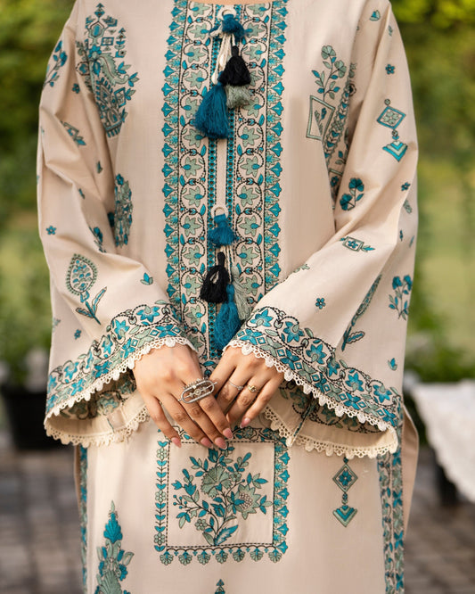 Elegant cotton Dupatta Suit Online in Dubai DXB UAE Abudhabi Meena Bazaar