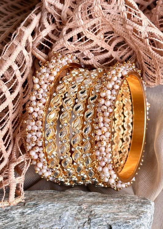Elegant White Metal Bangles Online in KSA Riyadh Saudi Arabia Oman Bahrain Qatar