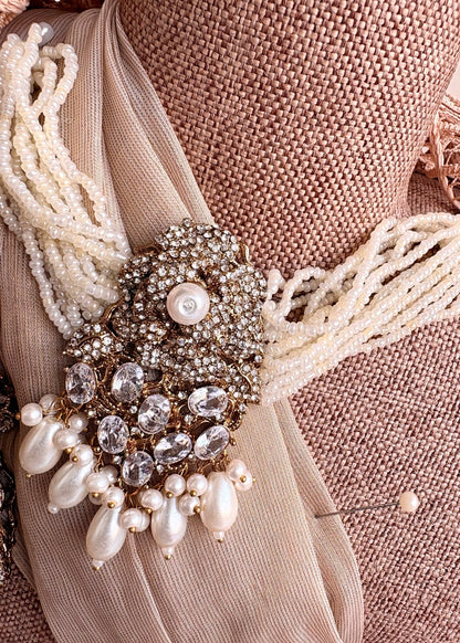Elegant White Pearl Choker Set for Women Online in UK USA Canada