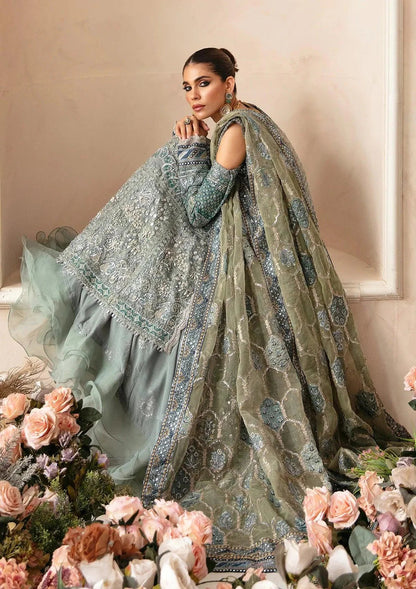 Silver Turquoise Anarkali Maxi