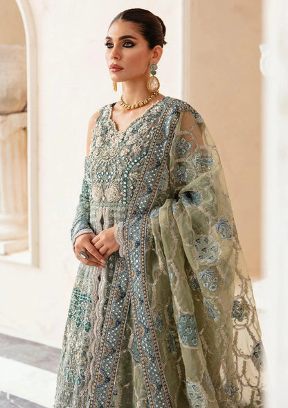 Silver Turquoise Anarkali Maxi