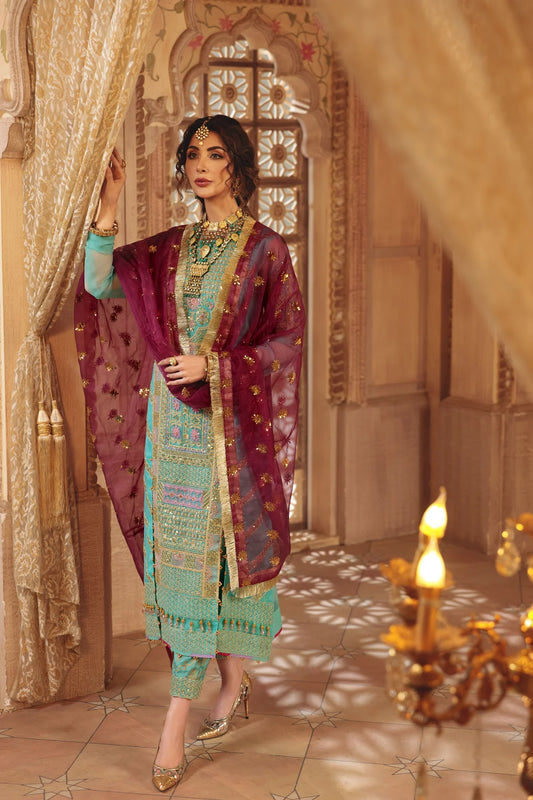 Turquoise Suit (Made-to-Order)