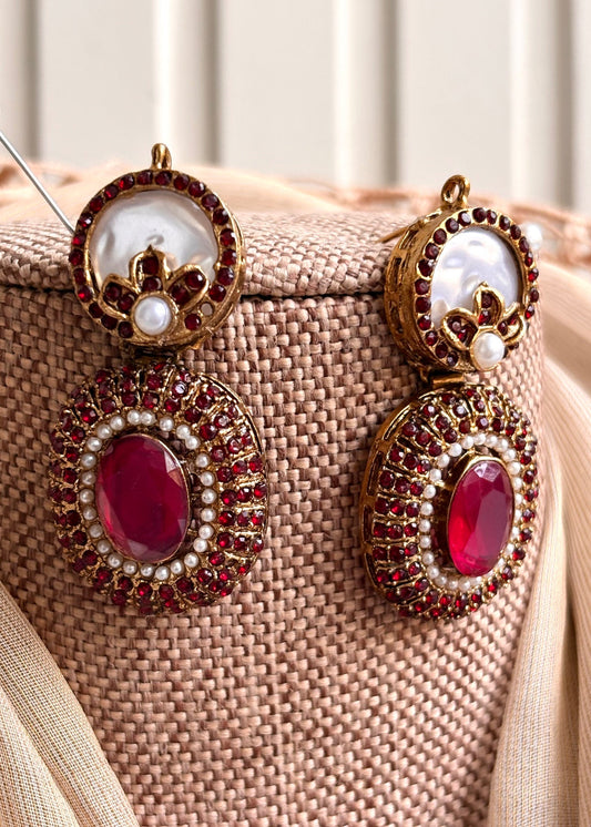 Elite Maroon Pearl Choker for Wedding Online in UK USA Canada
