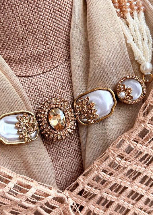 Elite Pearl Choker Bridal Jewellery Online in KSA Riyadh Saudi Arabia Oman Bahrain Qatar