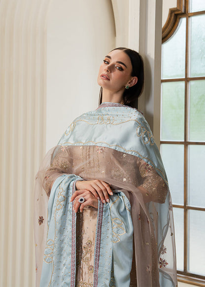 Embellished Beige Charmuse Wedding Guest Suit Online in Dubai DXB UAE Abudhabi Meena Bazaar