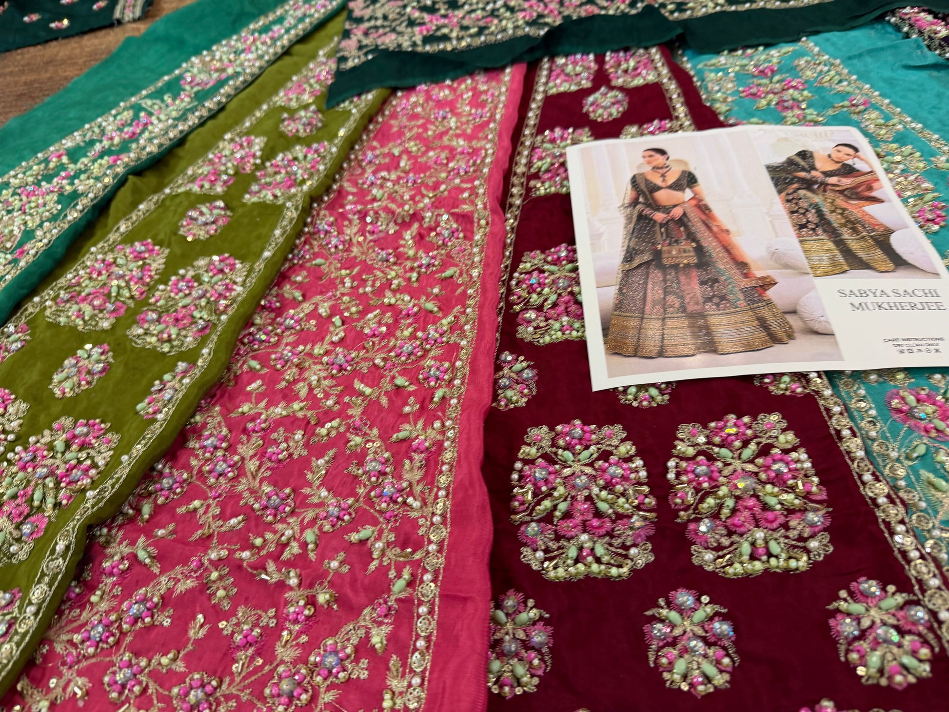 Embellished Chiffon Lehenga Choli for Mehndi Online in KSA Riyadh Saudi Arabia Oman Bahrain Qatar