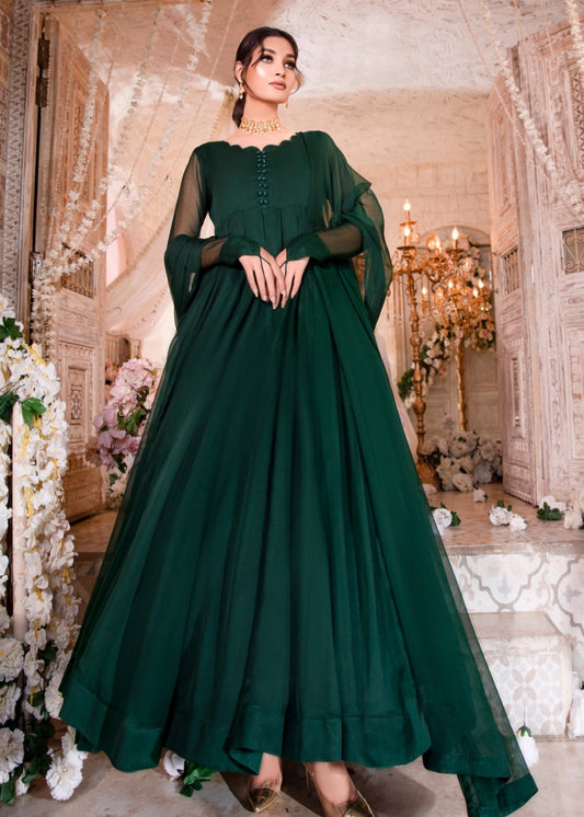 Embellished Green Chiffon 2 Piece Suit Online in Dubai DXB UAE Abudhabi Meena Bazaar