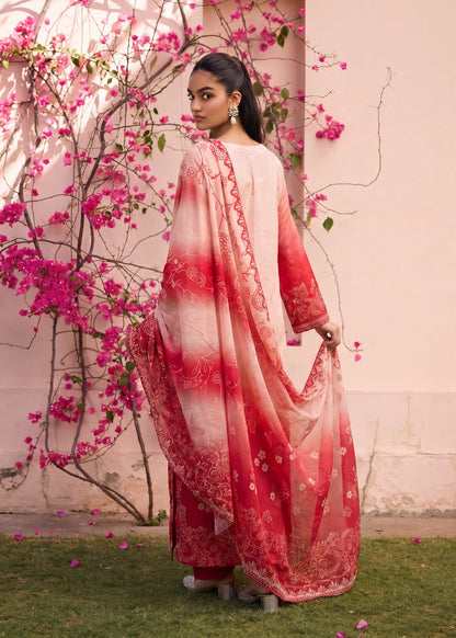 Embellished Multi Color Lawn Salwar Kameez Online in KSA Riyadh Saudi Arabia Oman Bahrain Qatar