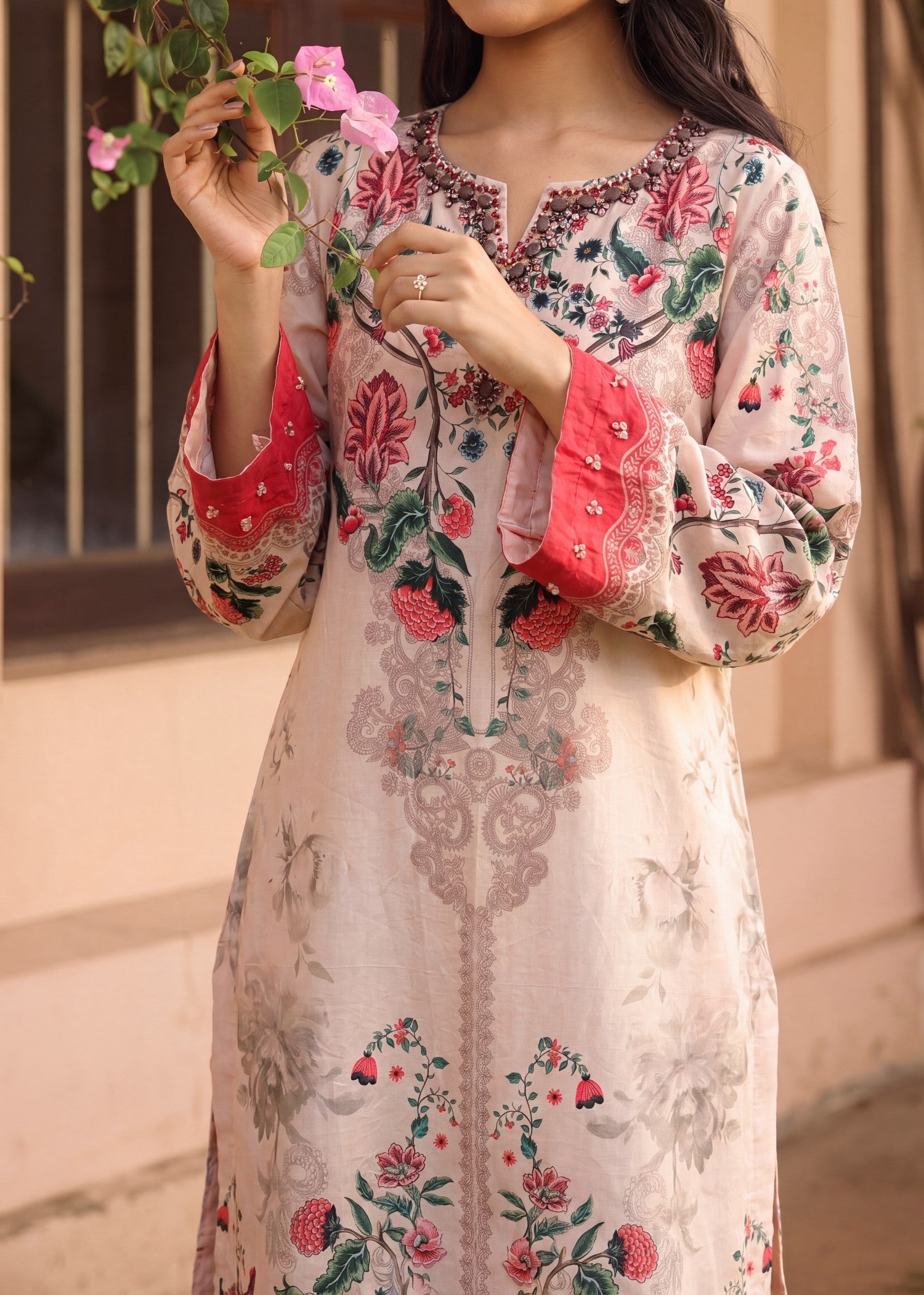 Embellished Multi Lawn Salwar Kameez Online in Dubai DXB UAE Abudhabi Meena Bazaar