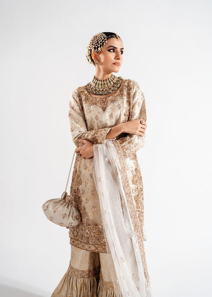 Embellished Net Flared Gharara Online in UK USA Canada