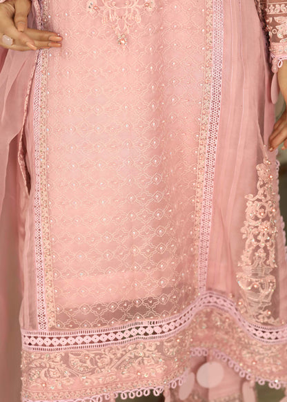 Embellished Organza Pink Pakistani Suit Online in Dubai DXB UAE Abudhabi Meena Bazaar