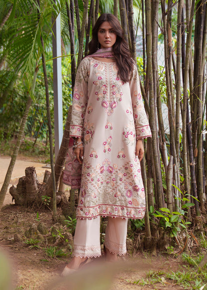 Embroidered Beige Lawn Festive Party Wear Suit Online in Sri Lanka India Australia