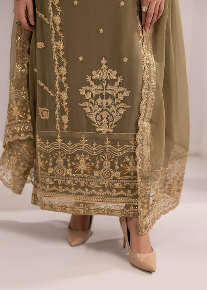 Embroidered Bemberg Crinkle Chiffon 3 Piece Suit Online in Sri Lanka India Australia