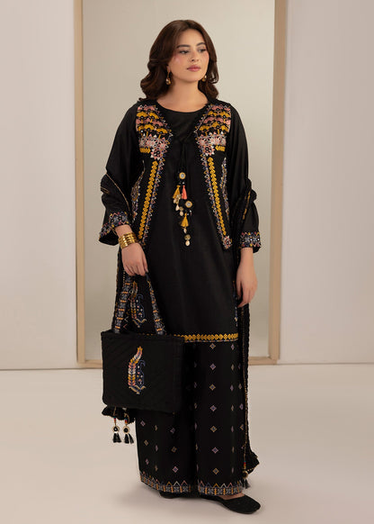 Embroidered Black Cotton Shalwar Kameez Online in Sri Lanka India Australia