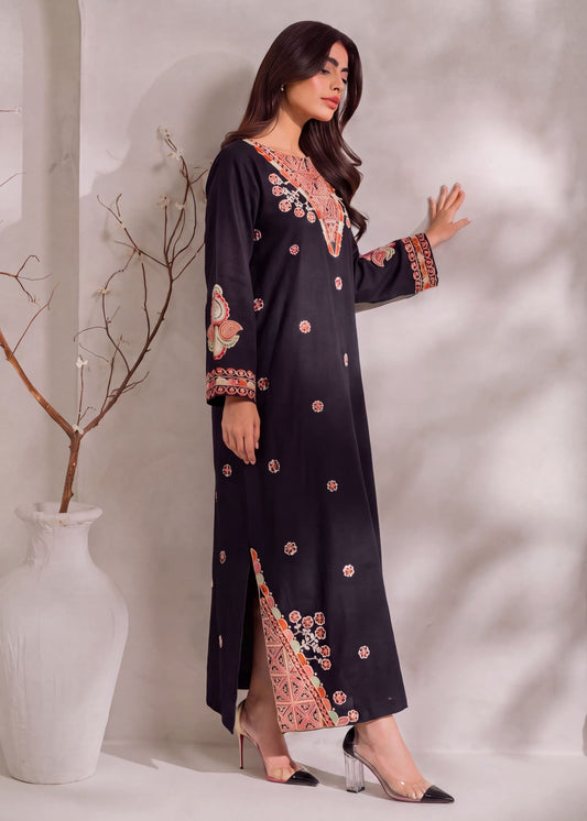 Embroidered Black Kaftan Online in Dubai DXB UAE Abudhabi Meena Bazaar
