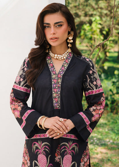 Embroidered Black Lawn Kurta Pajama Online in Dubai UAE Abudhabi Ajman Sharjah