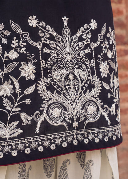 Embroidered Black Lawn Pakistani Suit Online in Dubai DXB UAE Abudhabi Meena Bazaar