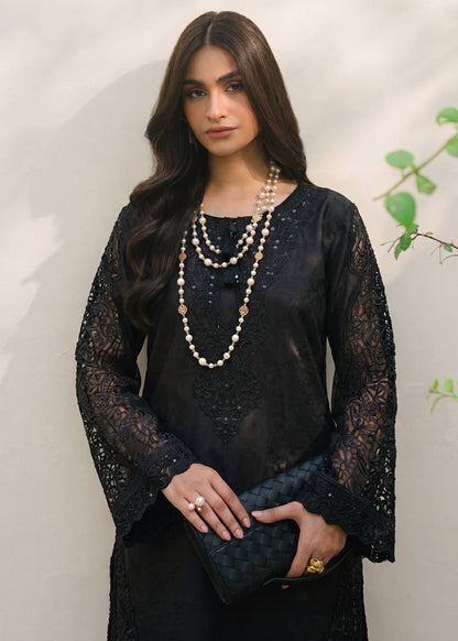 Embroidered Black Lawn Pakistani Suit Online in Dubai UAE Abudhabi Ajman Sharjah