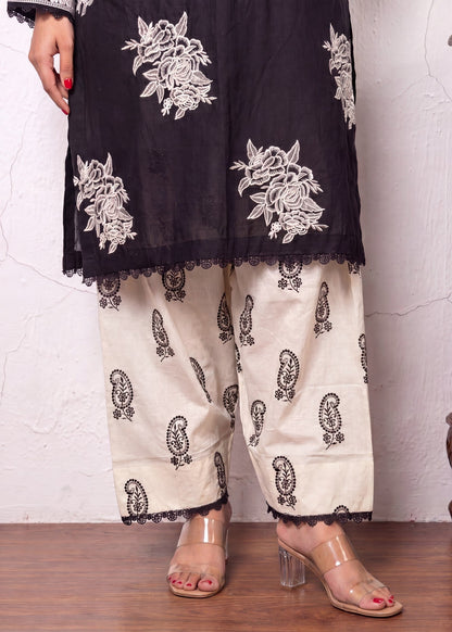Embroidered Black Lawn Salwar Suit Online in Dubai UAE Abudhabi Ajman Sharjah