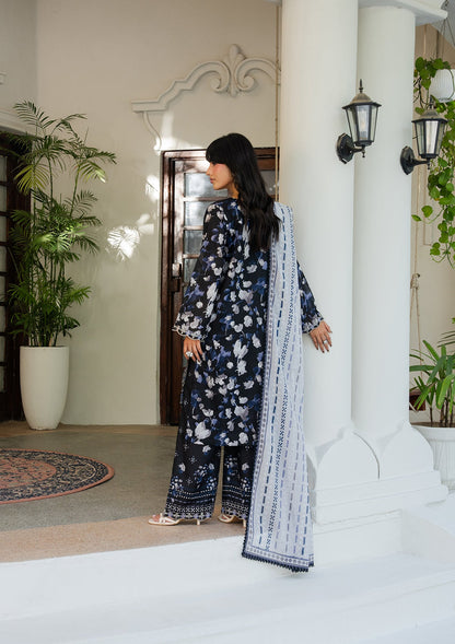 Embroidered Black Lawn Suit Online in Dubai DXB UAE Abudhabi Meena Bazaar