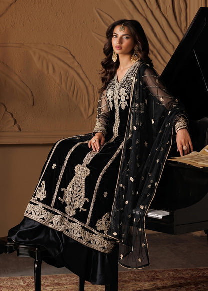 Embroidered Black Sharara Suit for Women Online in UK USA Canada