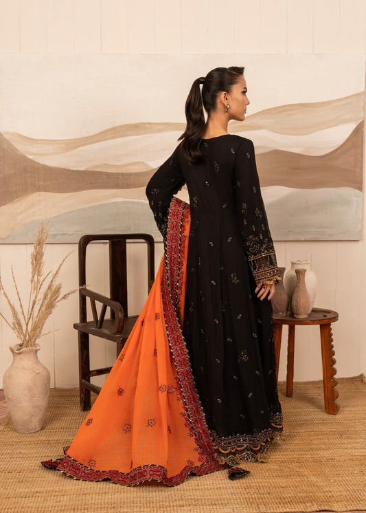 Embroidered Black Wedding Salwar Kameez Online in KSA Riyadh Saudi Arabia Oman Bahrain Qatar