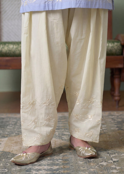 Embroidered Blue Lawn Kurta Set for Women Online in Dubai UAE Abudhabi Ajman Sharjah