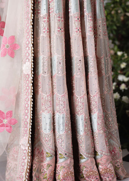 Embroidered Blush Pink Chiffon Pakistani Suit Online in UK USA Canada