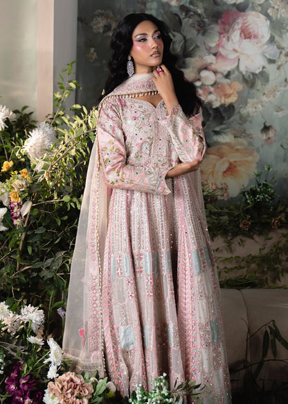 Embroidered Blush Pink Chiffon Salwar Suit Online in KSA Riyadh Saudi Arabia Oman Bahrain Qatar