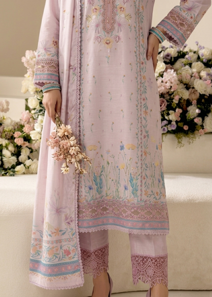 Embroidered Blush Pink Raw Silk Straight Kurta Suit Online in Sri Lanka India Australia