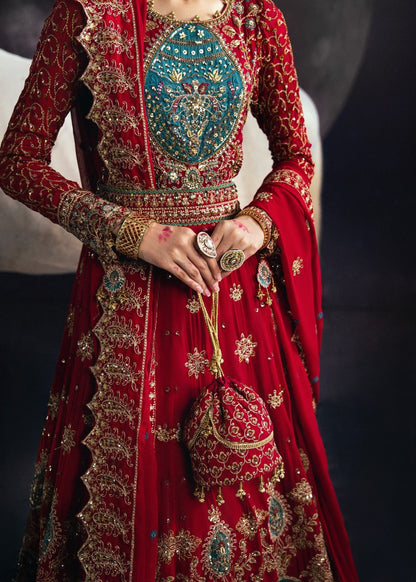 Embroidered Chiffon Cherry Red Salwar Suit Online in Sri Lanka India Australia