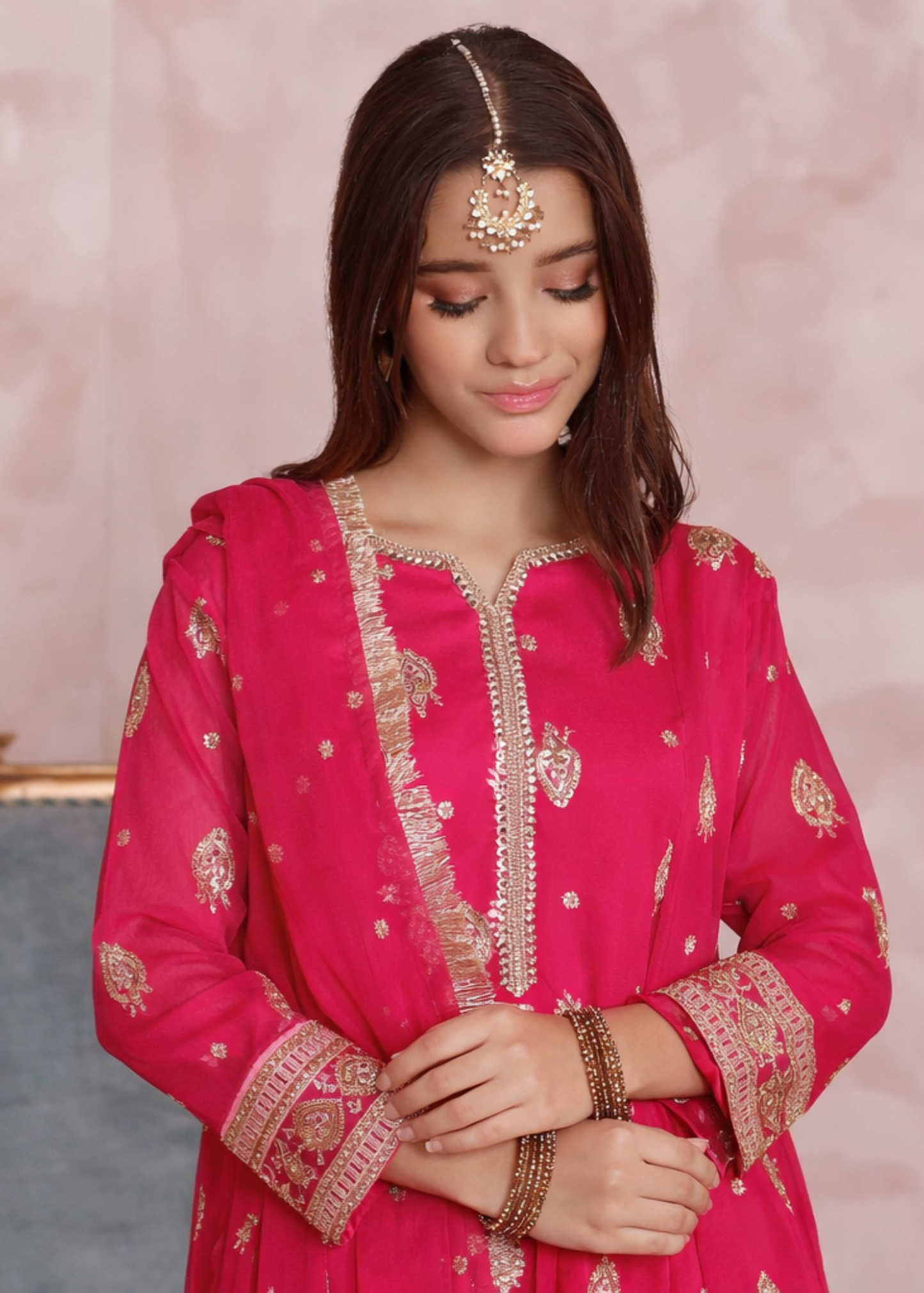 Embroidered Chiffon Flared Pishwas for Girls Online in Sri Lanka India Australia