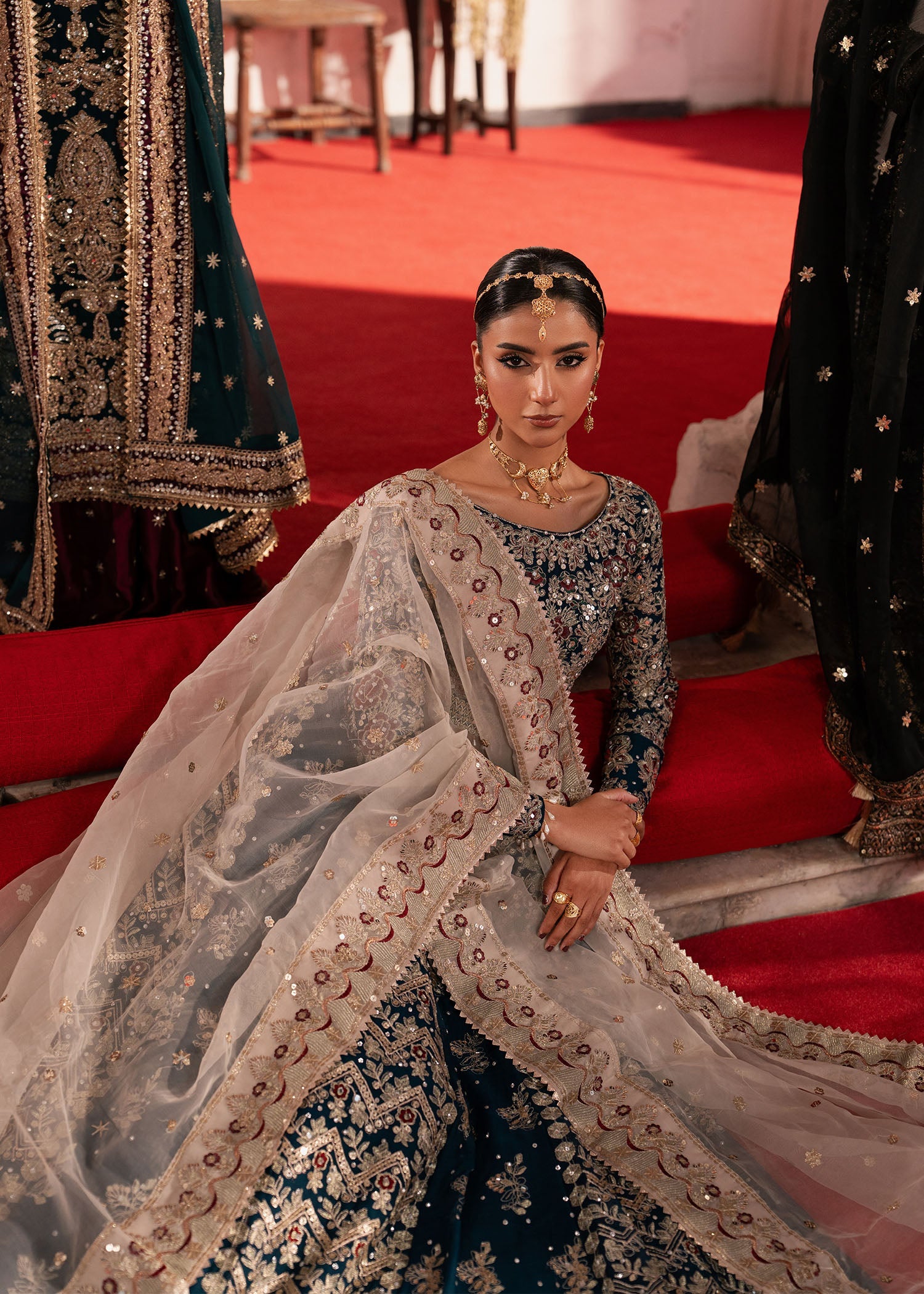 Embroidered Chiffon Pakistani Wedding Wear Online in Dubai UAE Abudhabi Ajman Sharjah