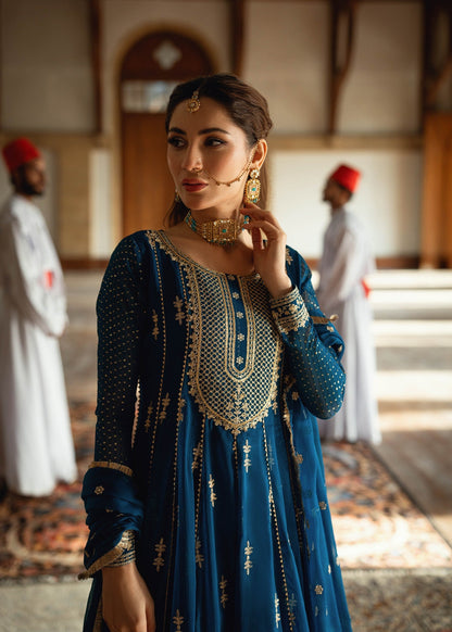 Embroidered Chiffon Partywear Maxi Online in Dubai DXB UAE Abudhabi Meena Bazaar