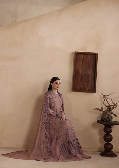 Embroidered Chiffon Straight Trouser Suit Online in Dubai DXB UAE Abudhabi Meena Bazaar