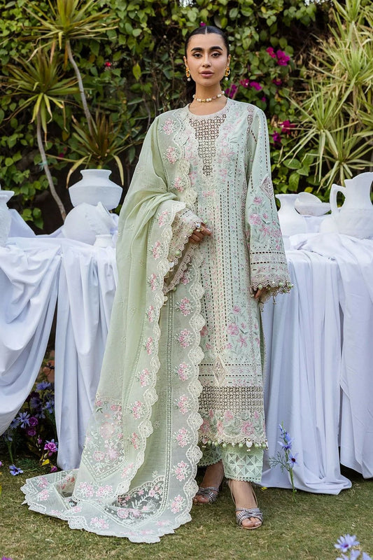 Embroidered Chikankari Lawn Front and Daman Lace Online in Dubai UAE Abudhabi Ajman Sharjah