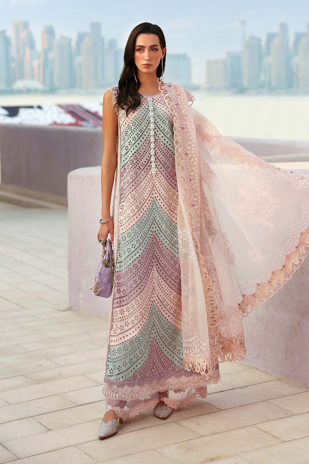 Embroidered Chikankari Lawn Salwar Kameez Online in Dubai UAE Abudhabi Ajman Sharjah