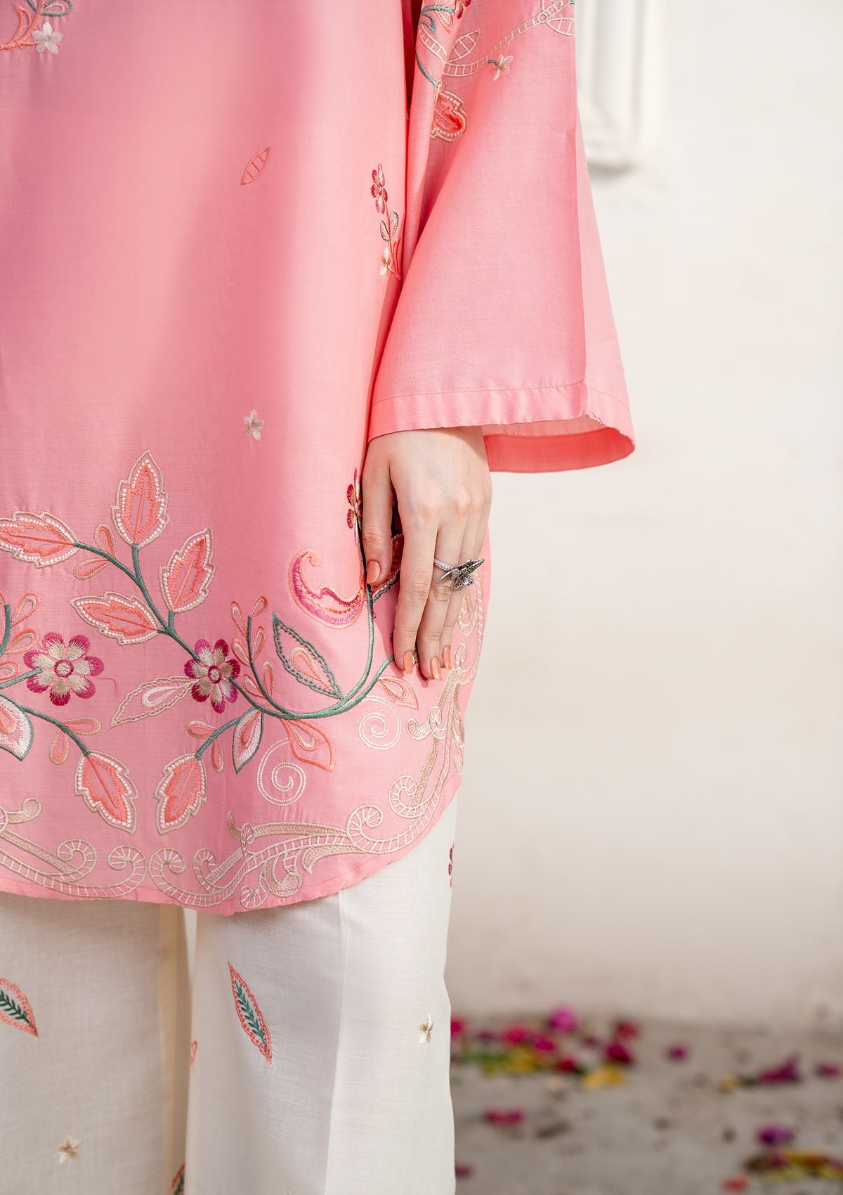 Embroidered Cotton Daily Wear Suit Online in Dubai UAE Abudhabi Ajman Sharjah